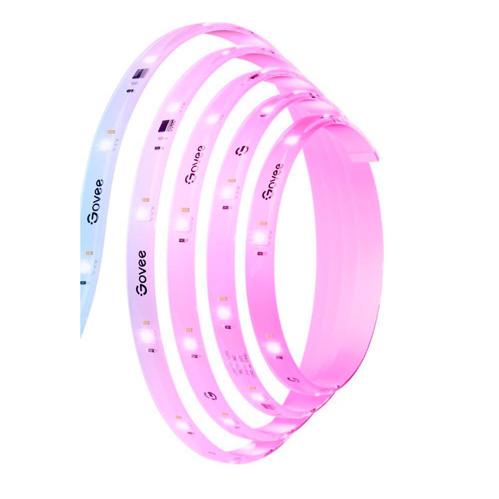 Govee RGBIC  Wi-Fi + Bluetooth LED Strip Lights - 5m - Hvid