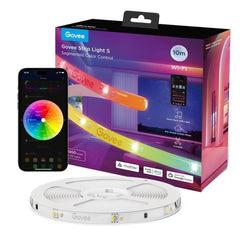 Govee RGBIC  Wi-Fi + Bluetooth LED Strip Lights - 10m - Hvid