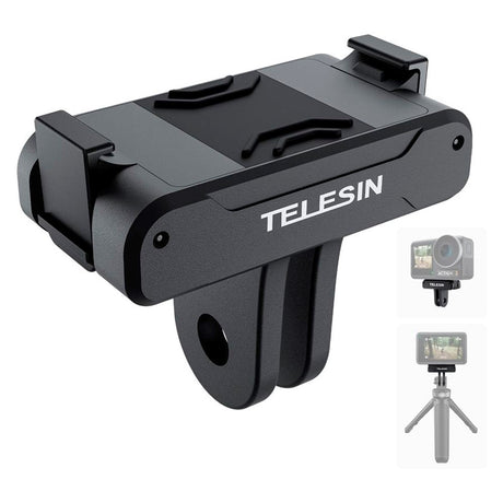 TELESIN Magnetisk Dobbelt Claw Mount til DJI Osmo Action 3 / 4 / 5 Pro - Sort