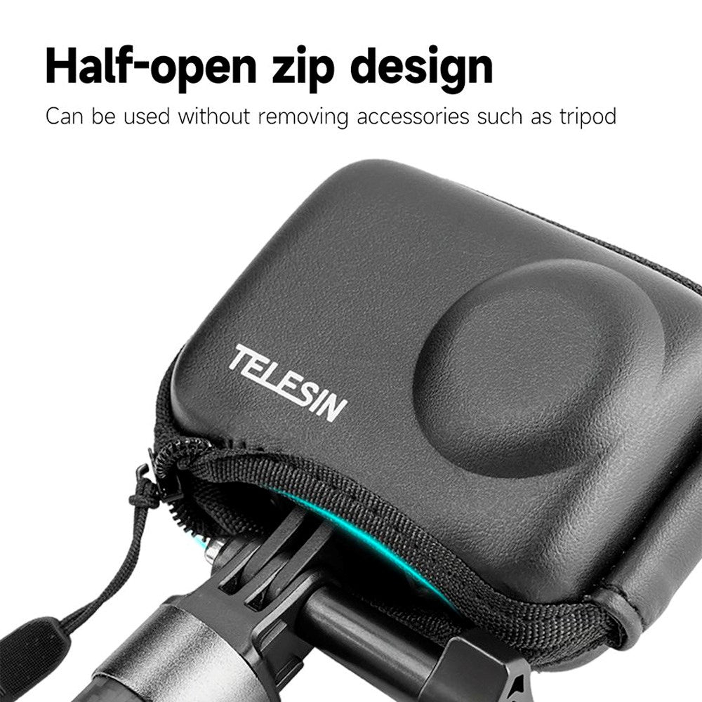 TELESIN Beskyttelsestaske til DJI Osmo Action 3 / 4 / 5 Pro - Sort