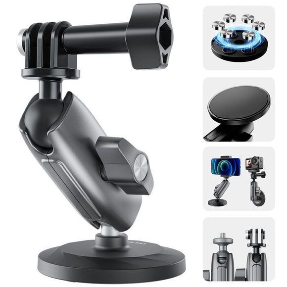 TELESIN Magnetisk & Roterbart Mount til Action Kamera - Sort