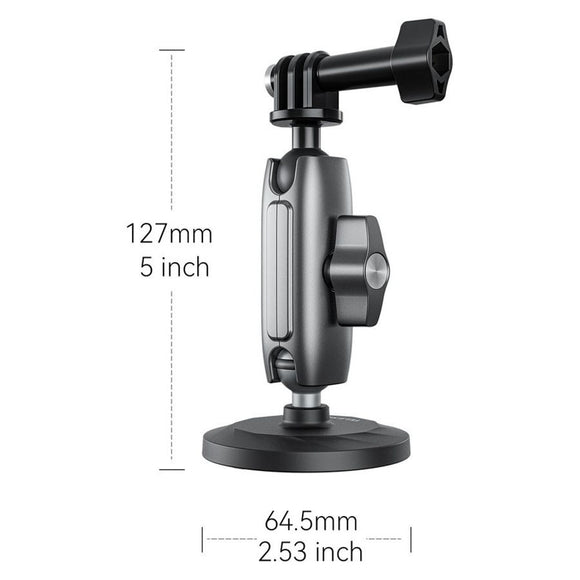 TELESIN Magnetisk & Roterbart Mount til Action Kamera - Sort