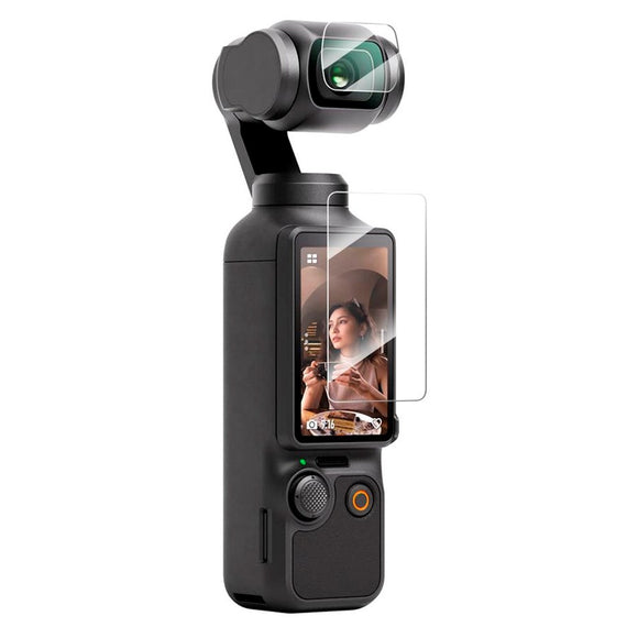 TELESIN Hærdet Beskyttelsesglas til DJI Osmo Pocket 3 - 2 stk - Gennemsigtig