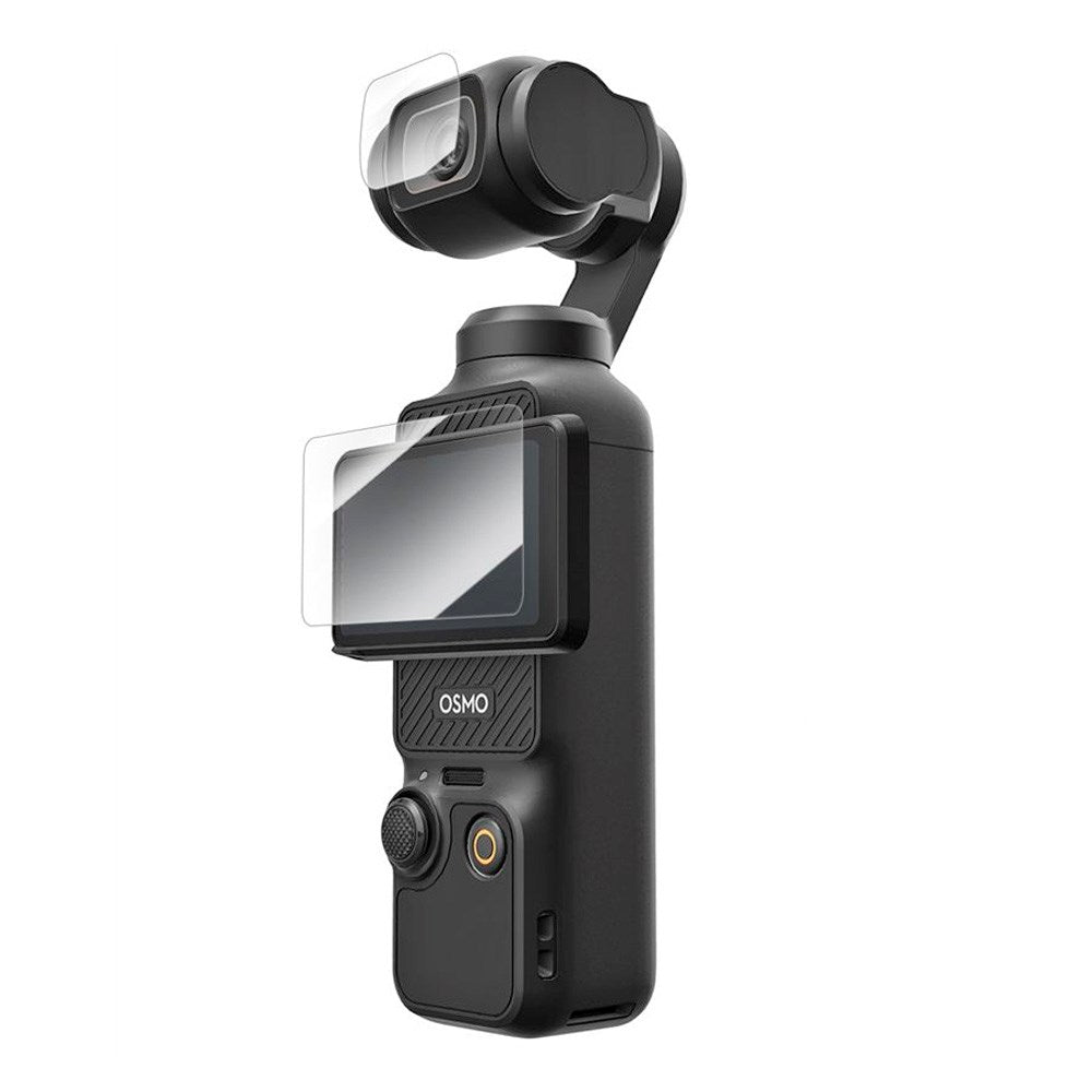 TELESIN Hærdet Beskyttelsesglas til DJI Osmo Pocket 3 - 2 stk - Gennemsigtig