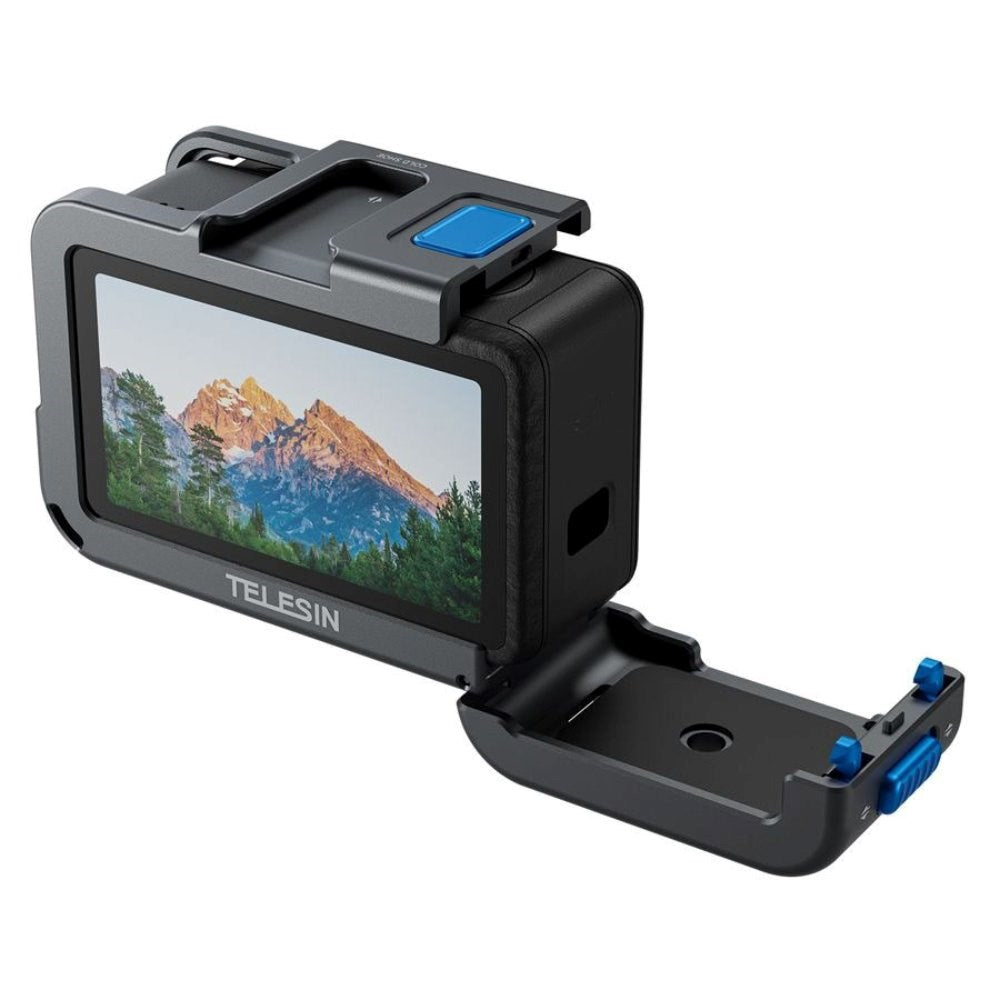 TELESIN Metal Cage til DJI  Osmo Action 3 / 4 / 5 Pro - Grå