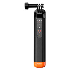 TELESIN Flydende Hand Grip Fjernbetjening til GoPro Hero 8 / 9 / 10 / 11 / 12 / 13 - Sort / Orange