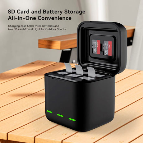 TELESIN Batteri Opladningscase til GoPro Hero 13 - Sort