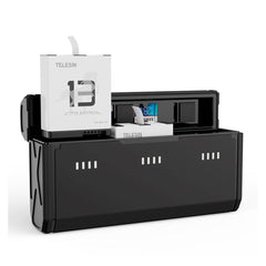 TELESIN Batteri Opladningscase & 2x Stamina Batteri Kit til GoPro Hero 13 - Sort