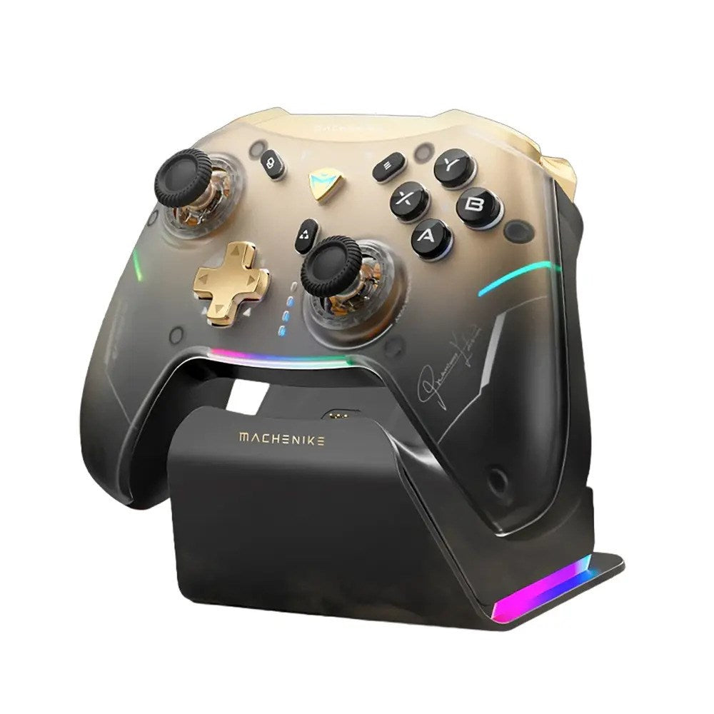 Machenike G5Pro Premium Edition Trådløs Controller m. Ladestation - Sort / Guld