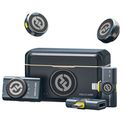 Hollyland Lark M2 Combo Version - Trådløs Lavalier Mikrofon m. 2 x TX & 3 x RX - Sort