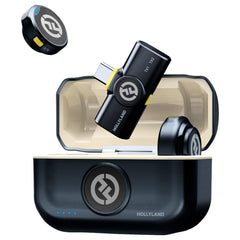 Hollyland Lark M2 Trådløs Lavalier Mikrofon m. 2 x TX & 1 x RX USB-C - Sort