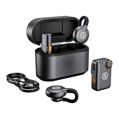 Hollyland LARK M2S Combo Trådløs Lavalier Mikrofon - Space Grey