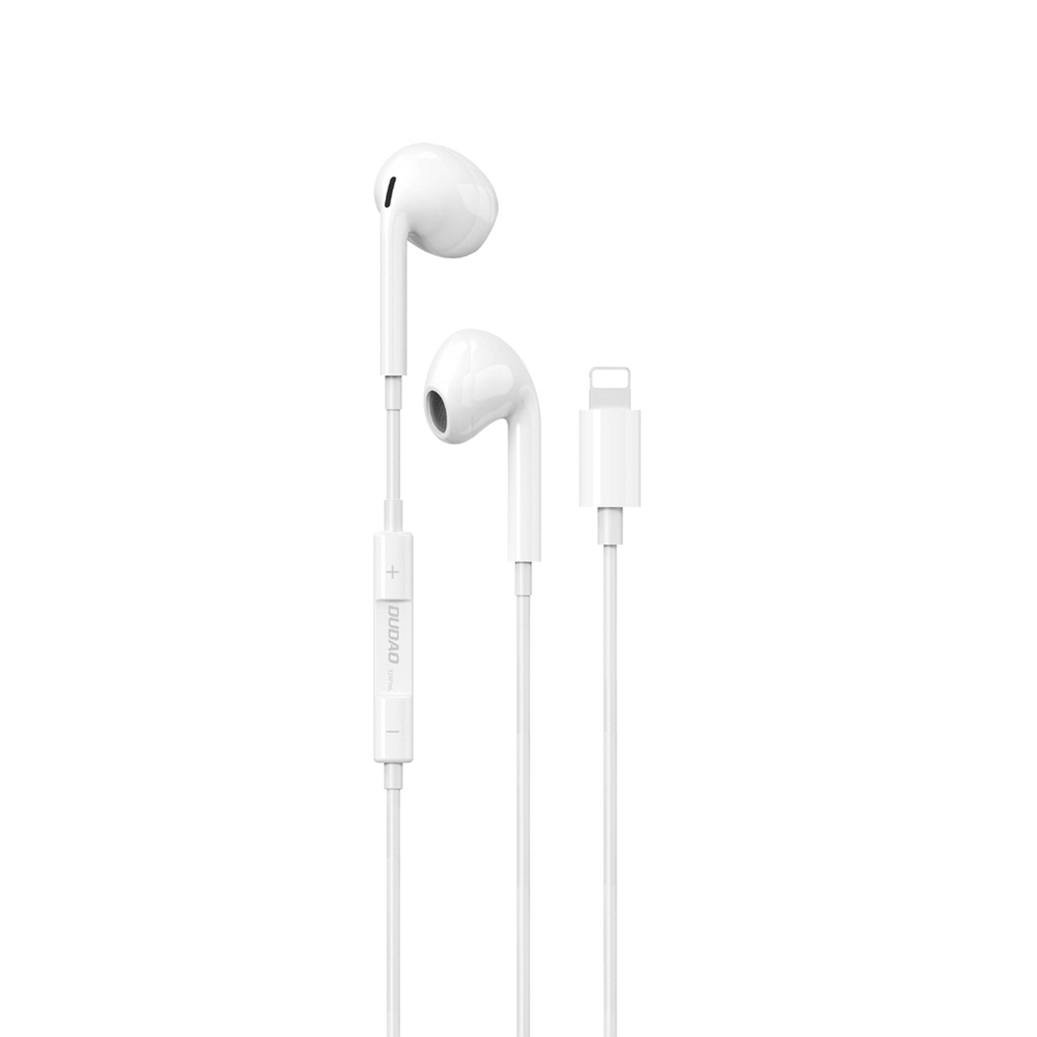 In-Ear Høretelefoner Dudao m. Lightning - Hvid