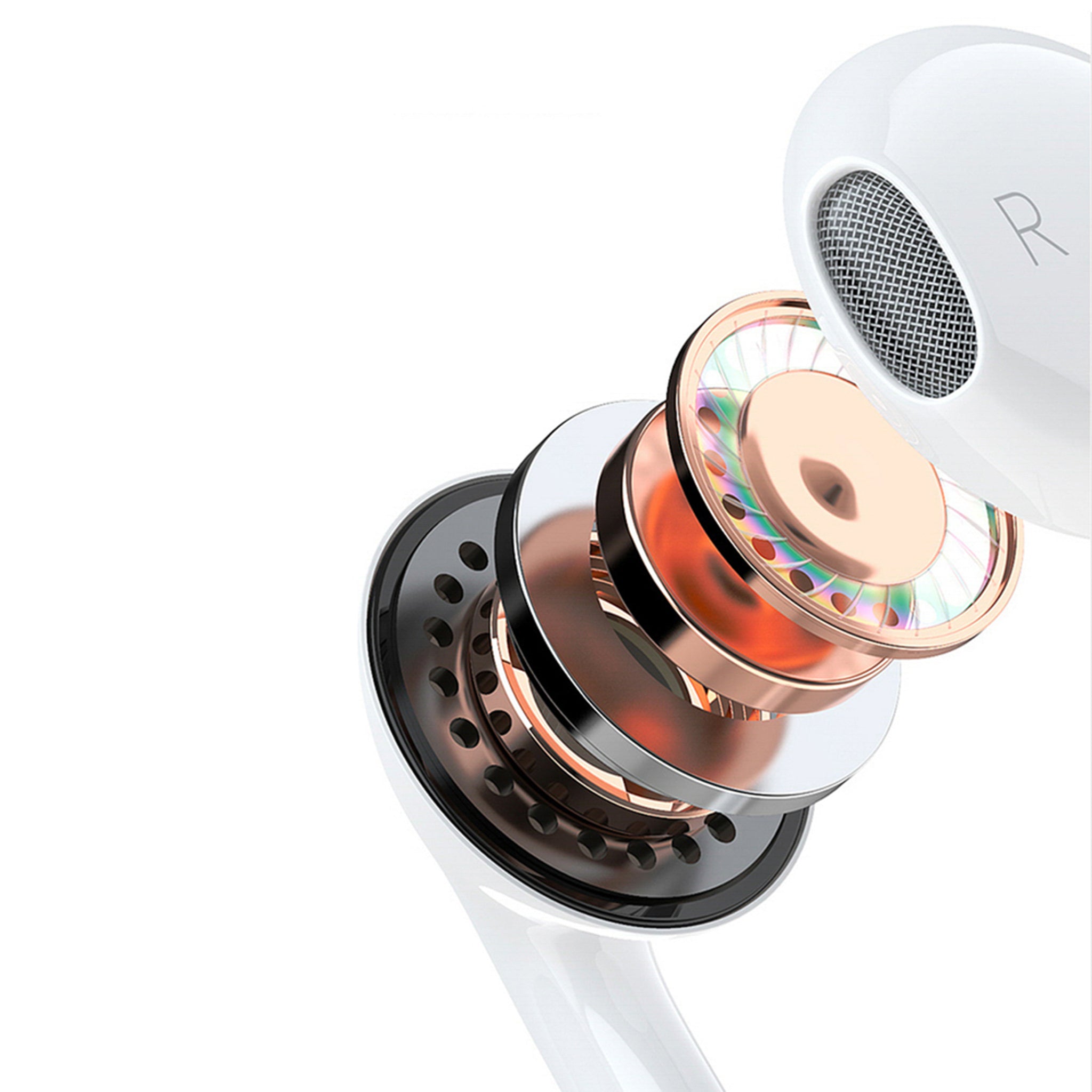 In-Ear Høretelefoner Dudao m. Lightning - Hvid