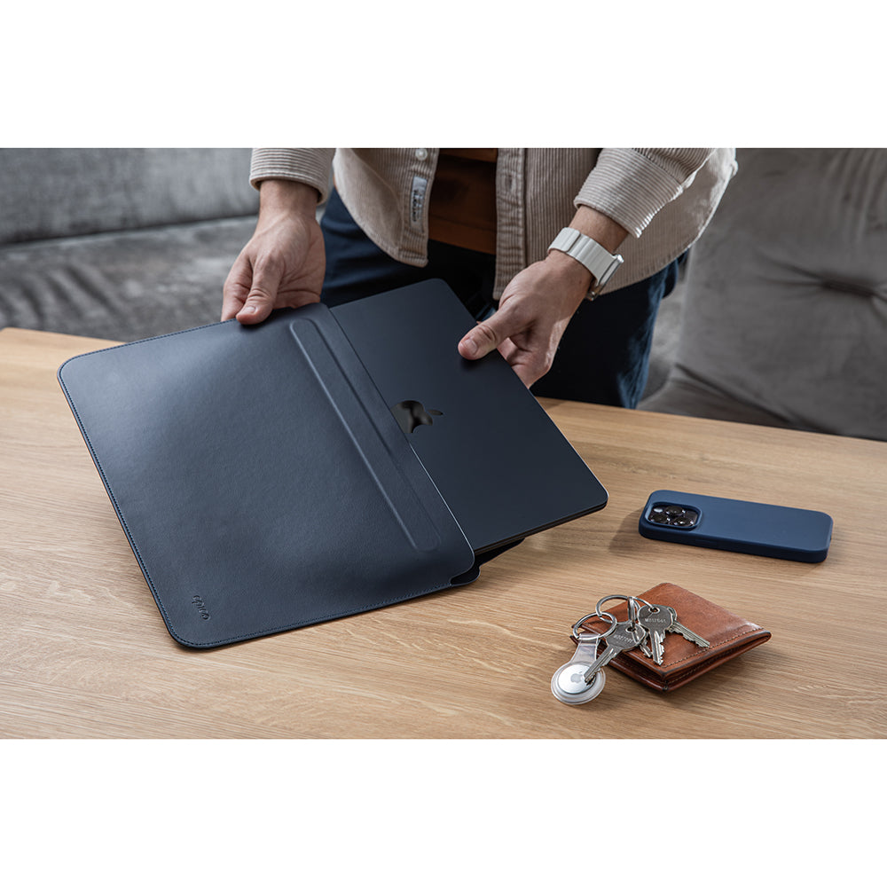 Epico Læder / Laptop Sleeve 16" (36 x 25 cm) - Sort | MacBook & Laptop Sleeve | TABLETCOVERS.DK