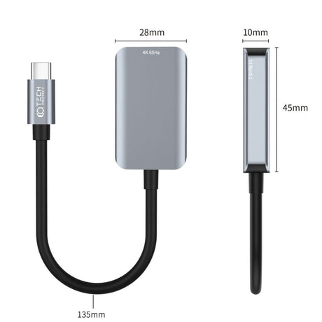 Tech-Protect Ultraboost USB-C til HDMI Adapter - Sort