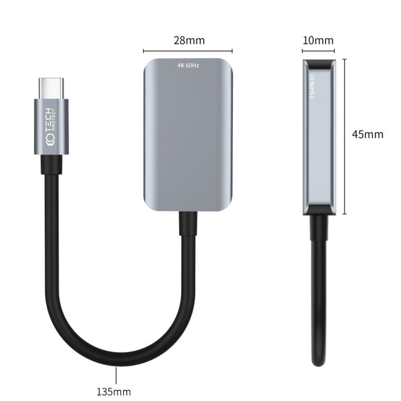Tech-Protect Ultraboost USB-C til HDMI Adapter - Sort