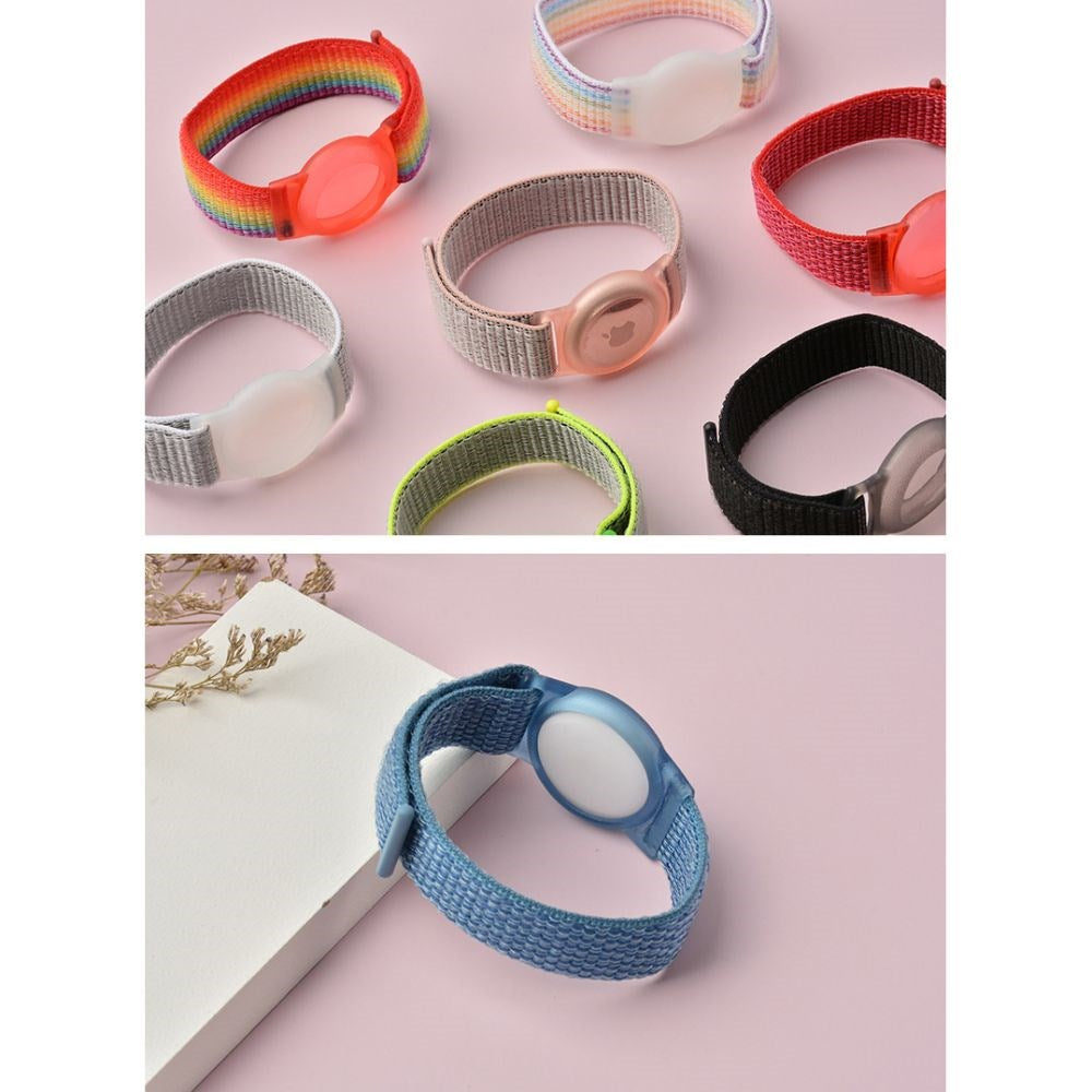 Apple AirTag 1. & 2. Gen. Rem til Børn - Tech-Protect Nylon - Blå