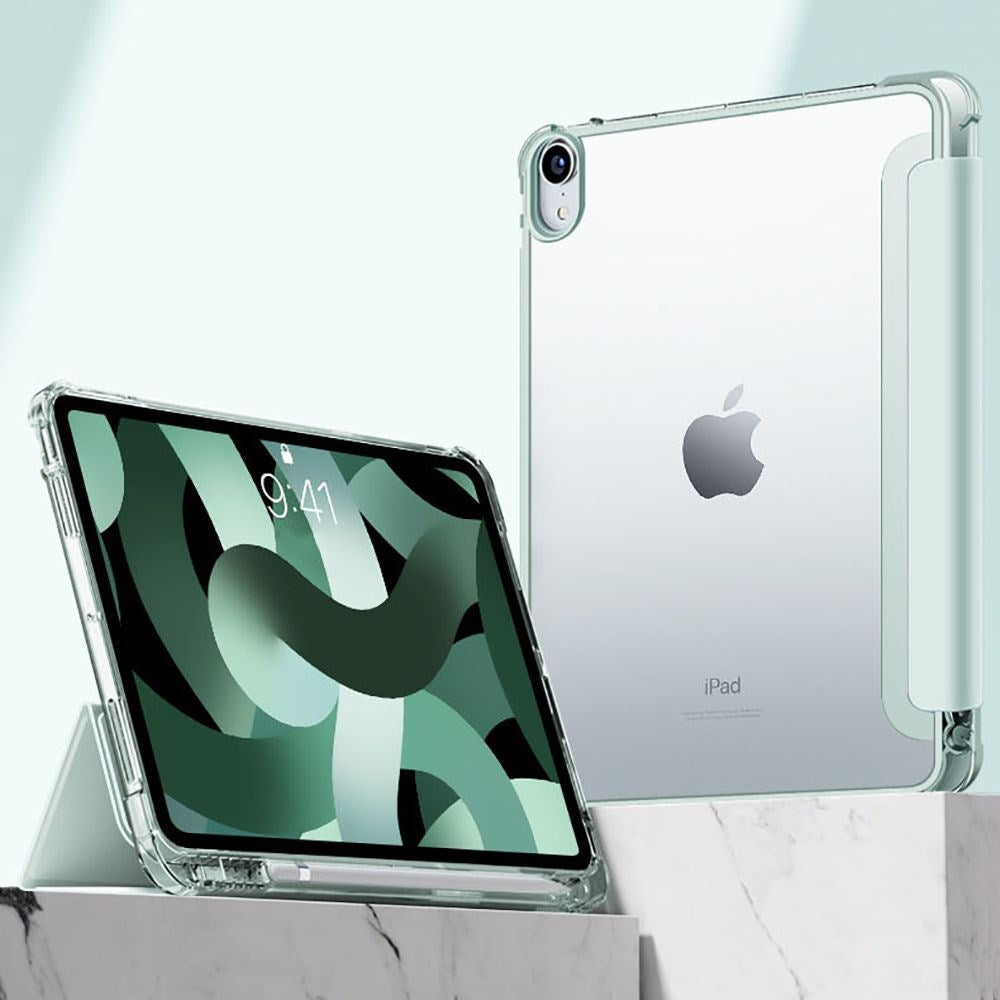 iPad 11" (2025) / iPad 10.9" (2024/2022) Tech-Protect SC Hybrid Cover m. Apple Pencil Holder - Lyserød / Gennemsigtig