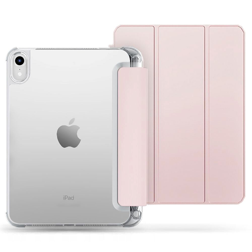 iPad 11" (2025) / iPad 10.9" (2024/2022) Tech-Protect SC Hybrid Cover m. Apple Pencil Holder - Lyserød / Gennemsigtig