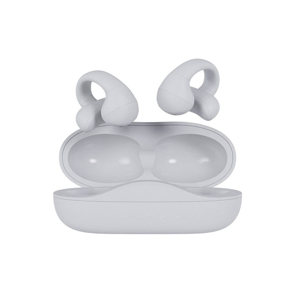 Happy Plugs Clip Trådløse Open-Ear Høretelefoner - Hvid