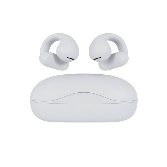 Happy Plugs Clip Trådløse Open-Ear Høretelefoner - Hvid
