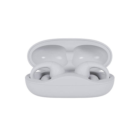 Happy Plugs Clip Trådløse Open-Ear Høretelefoner - Hvid