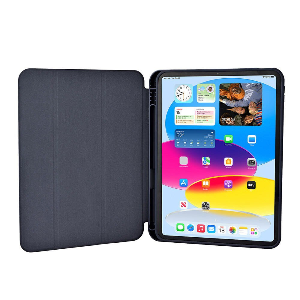 iPad 11" (2025) / iPad 10.9" (2024/2022) GEAR Pencilpocket Læder Cover - Mørkeblå
