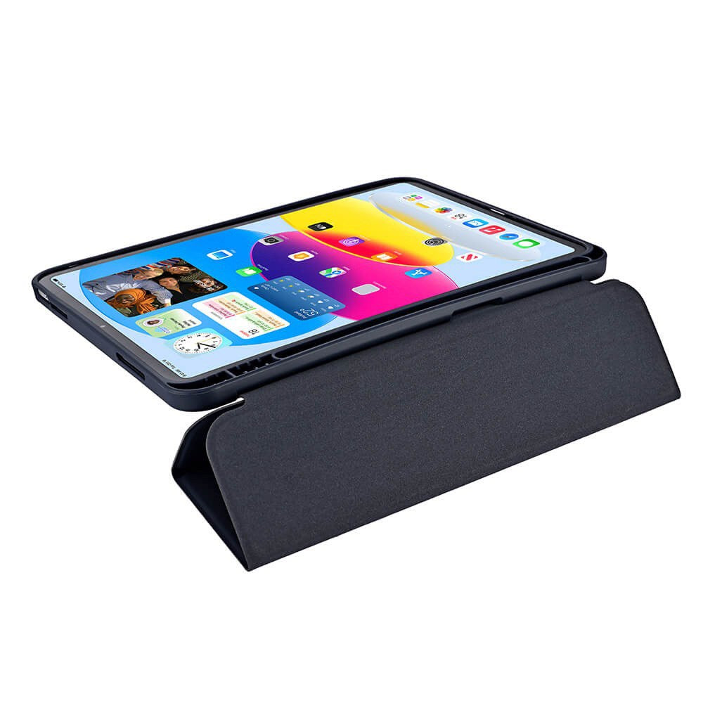 iPad 11" (2025) / iPad 10.9" (2024/2022) GEAR Pencilpocket Læder Cover - Mørkeblå