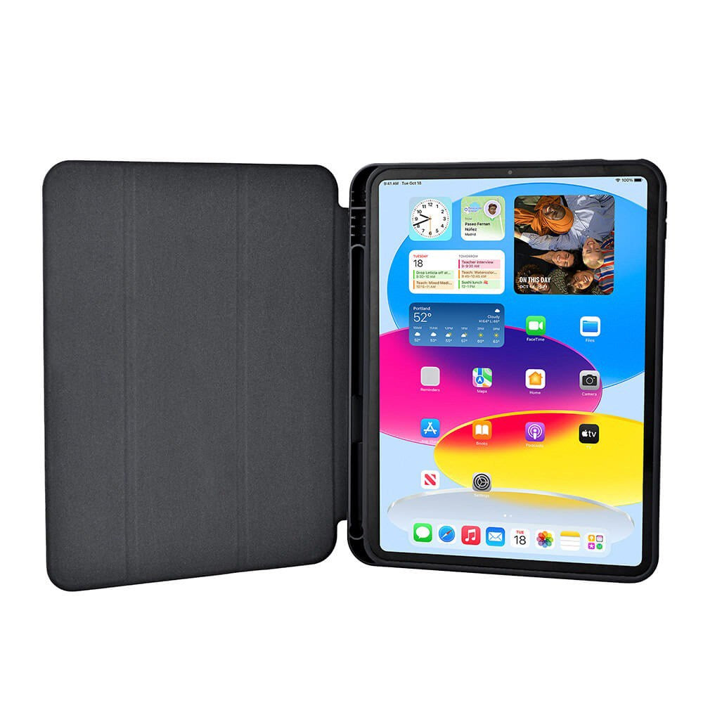 iPad 11" (2025) / iPad 10.9" (2024/2022) GEAR Pencilpocket Læder Cover - Sort