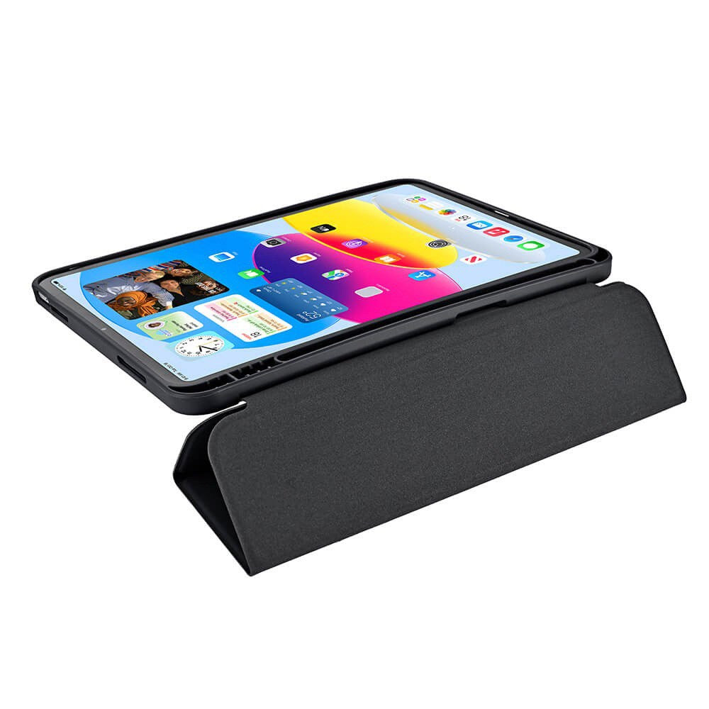 iPad 11" (2025) / iPad 10.9" (2024/2022) GEAR Pencilpocket Læder Cover - Sort