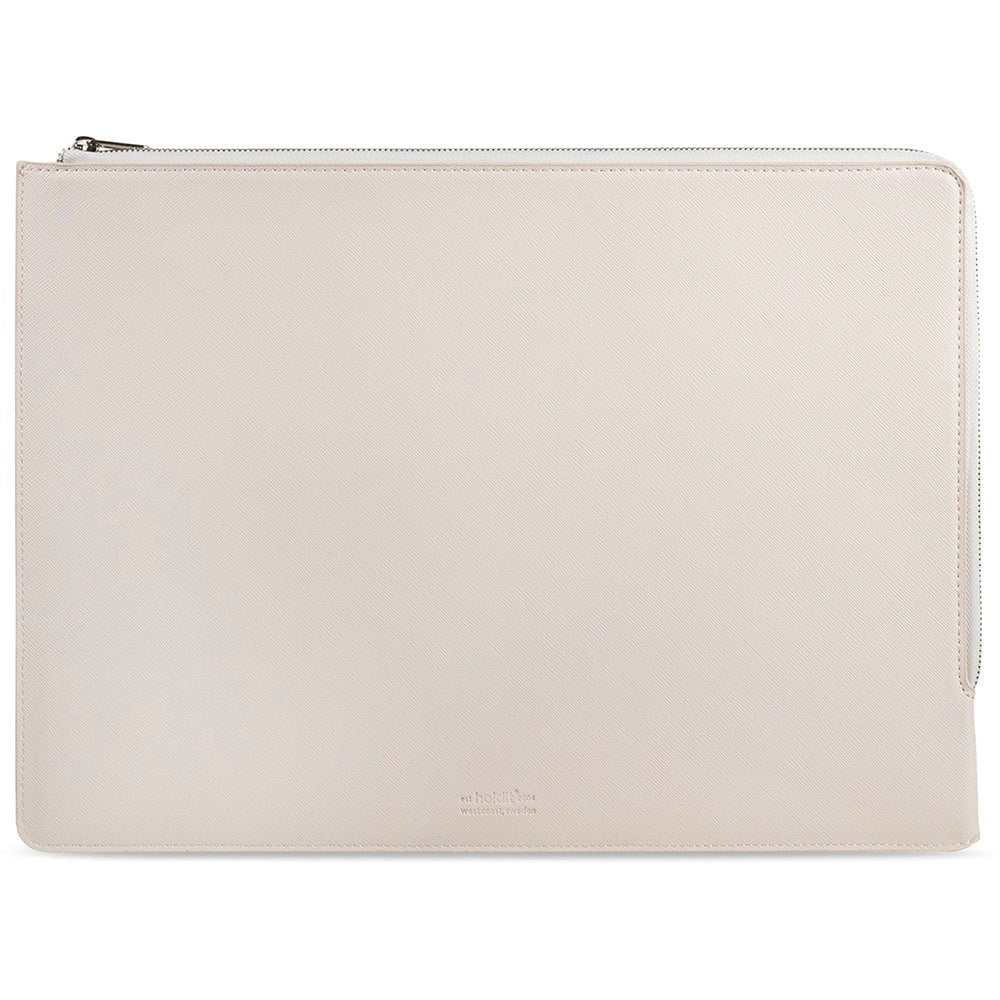 Holdit Læder Sleeve til MacBook / Laptop 14" (32,5 x 22.7 x 1.7 cm) - Light Beige