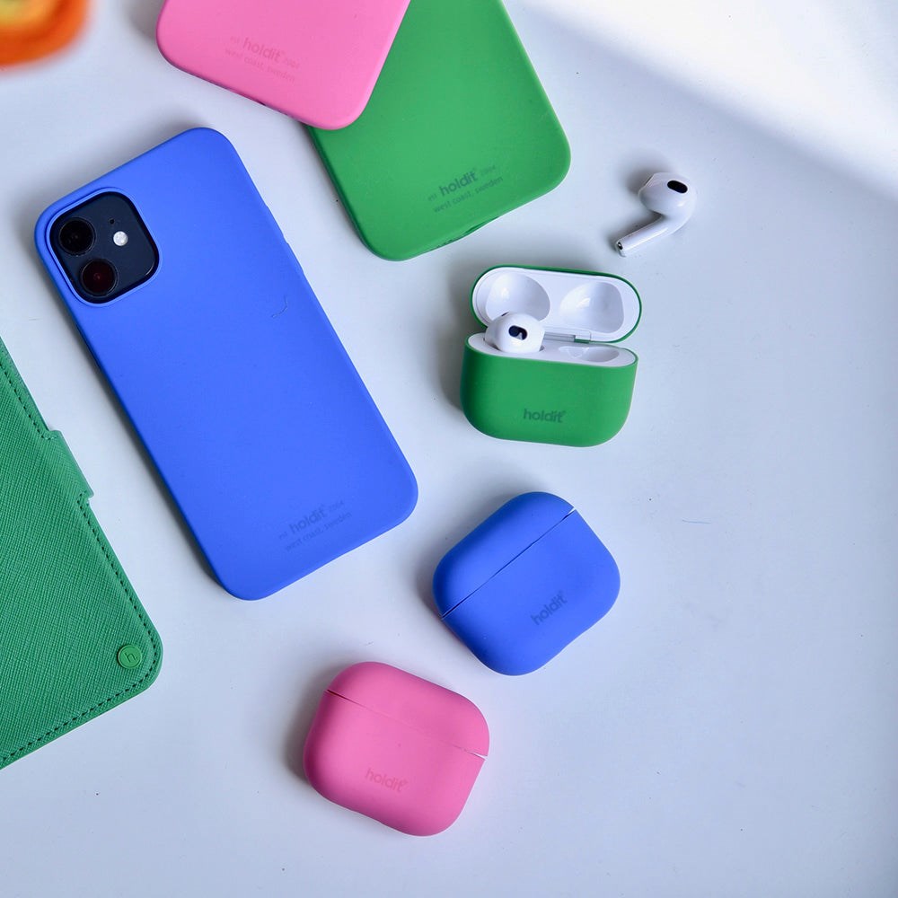 Holdit Silikone Cover Til Apple AirPods (1 & 2. gen.) - Bright Pink