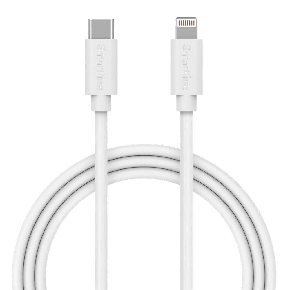 Smartline (27W) USB-C til Lightning Kabel 3 m. - Hvid