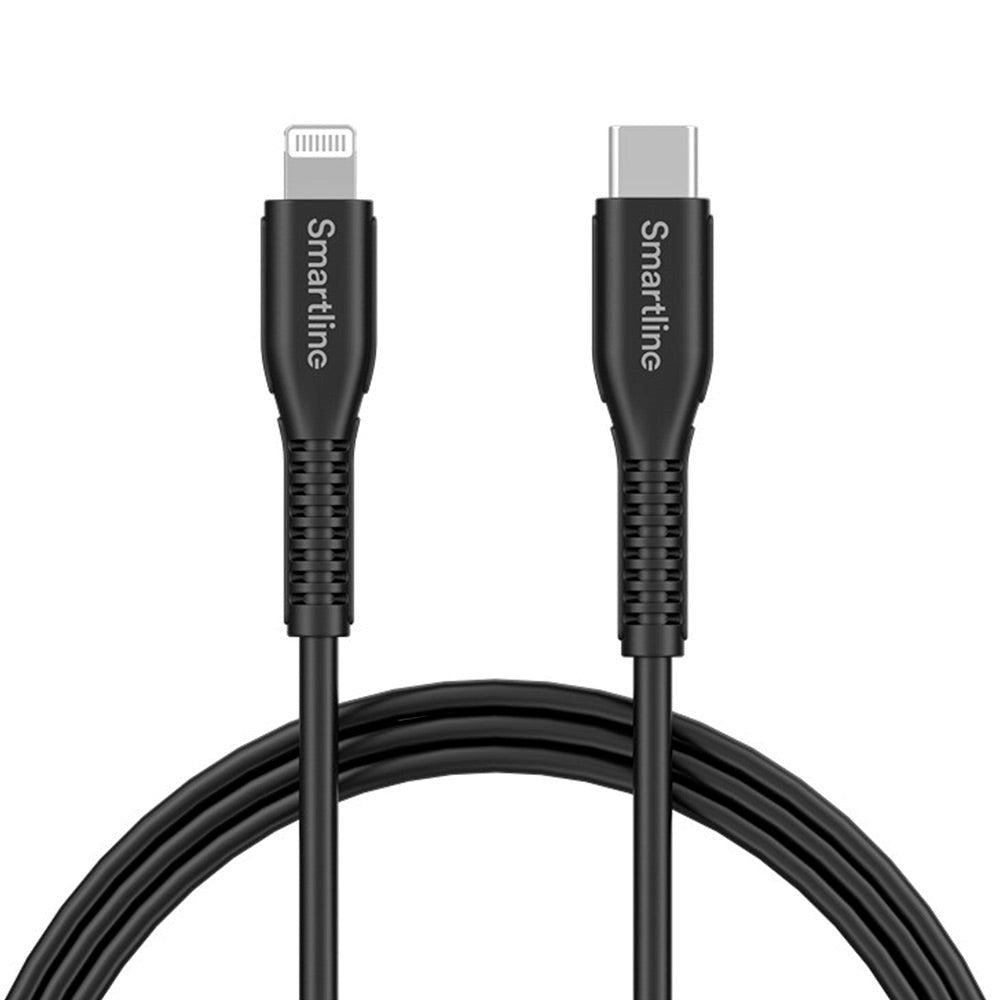 Smartline Strong 27W USB-C til Lightning Kabel 2 m. - Sort