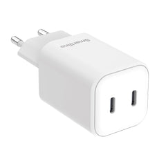 Smartline PD 45W Vægoplader m. 2x USB-C - Hvid
