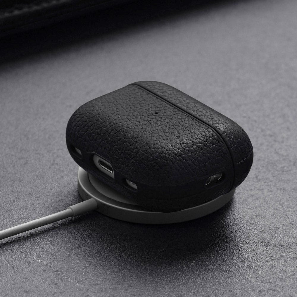 Woolnut AirPods Pro (2. gen.) Ægte Læder Case - Sort