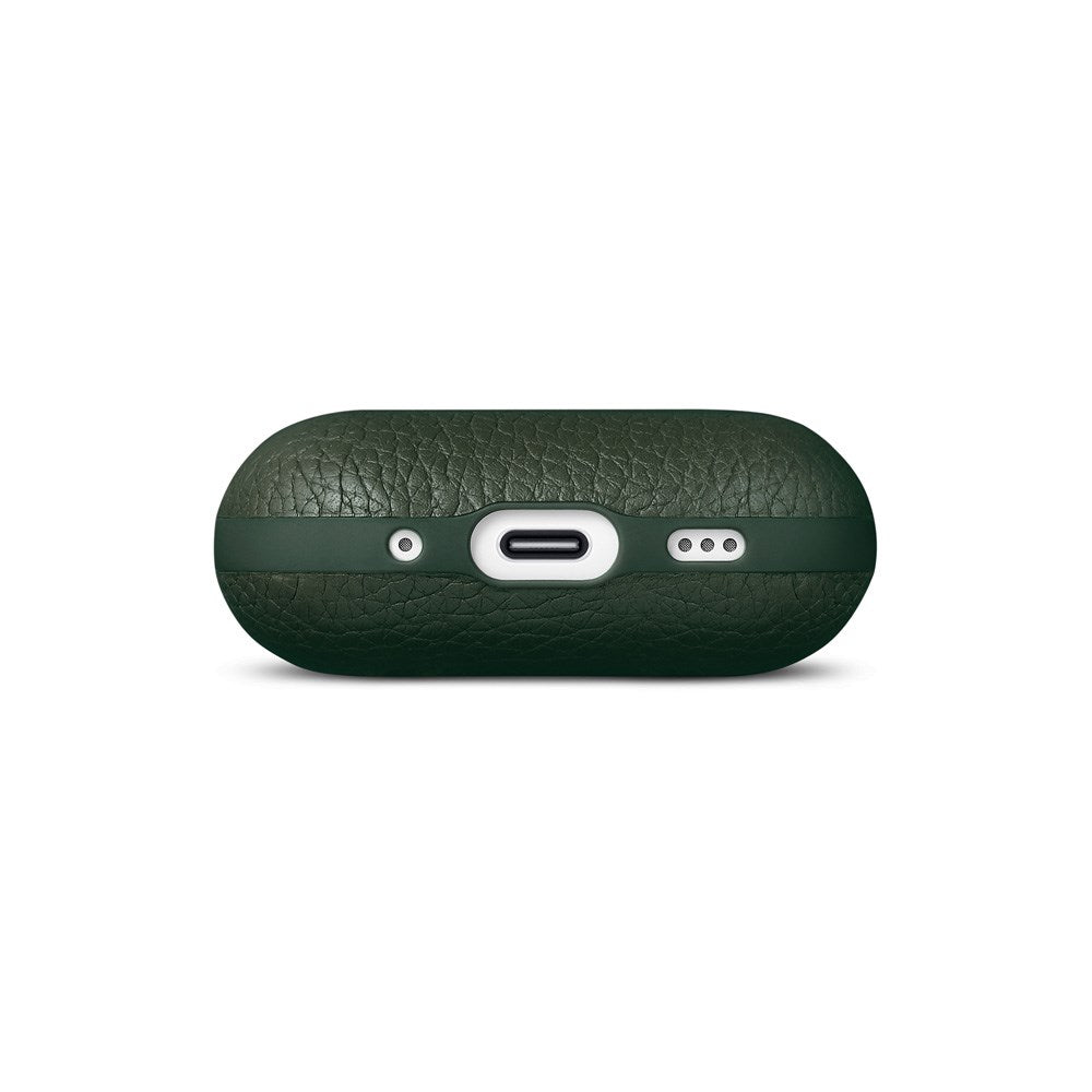 WOOLNUT Apple AirPods Pro (3. gen.) Ægte Læder Cover - Grøn
