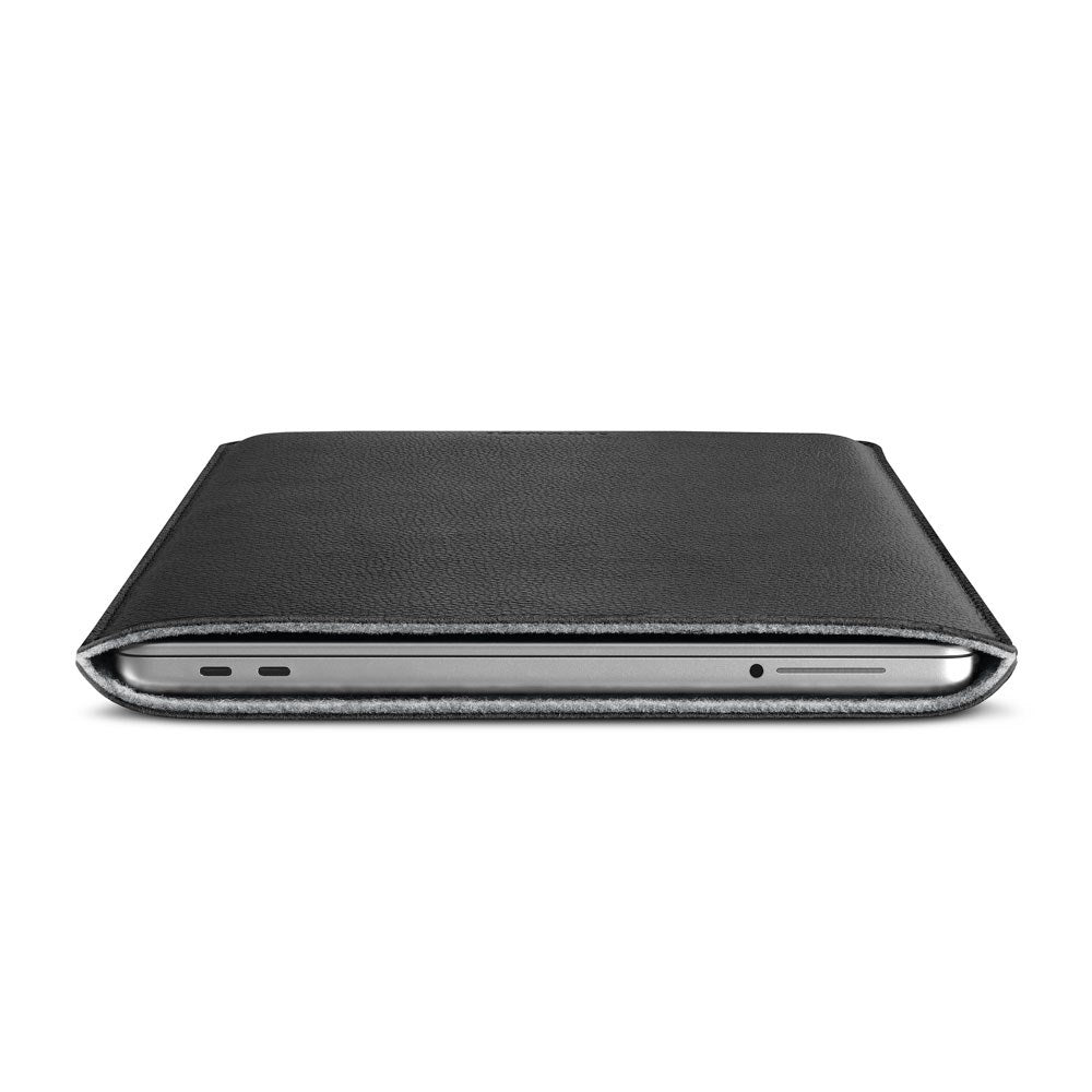 MacBook Neo 13 A18 Pro (2026) Woolnut Leather Sleeve - Sort