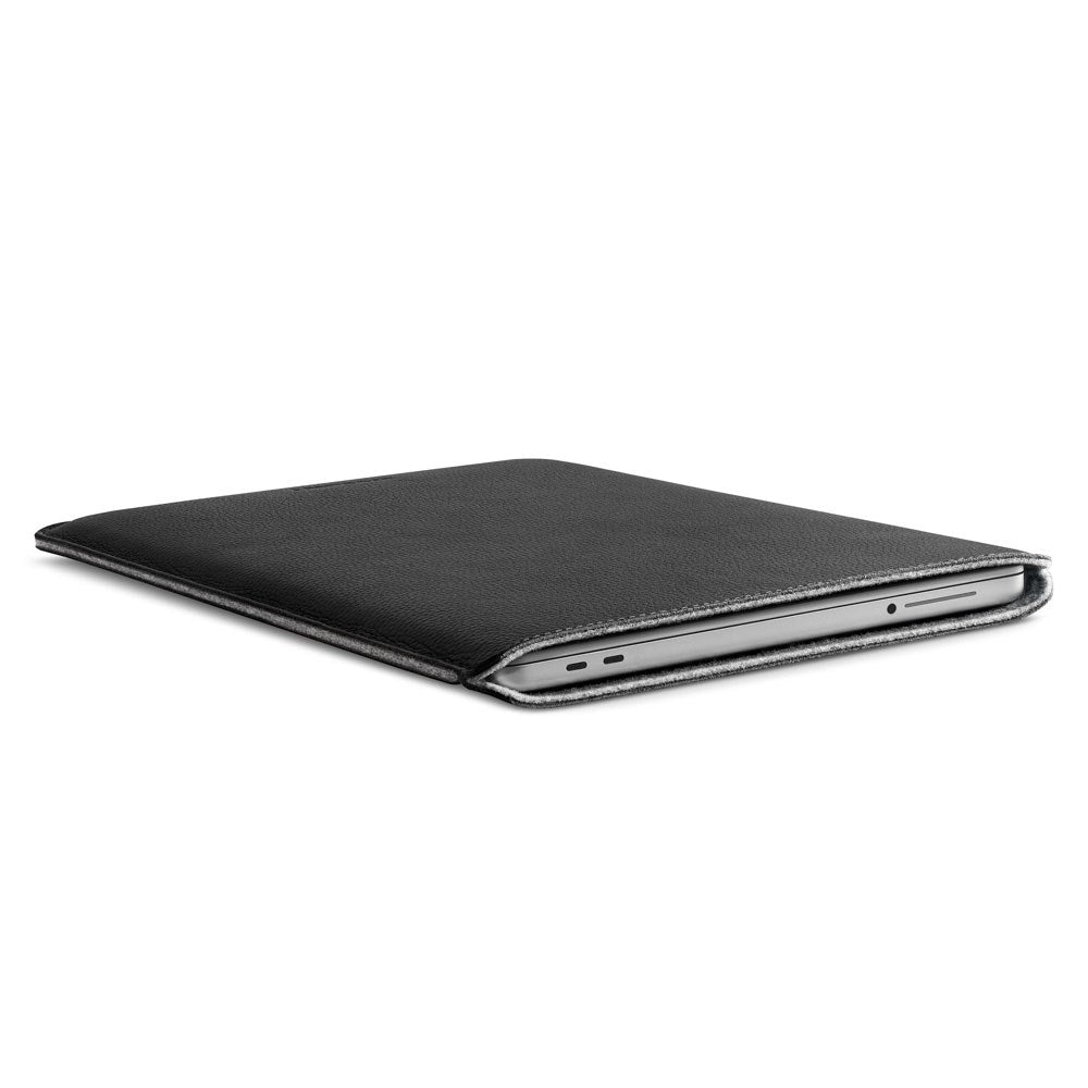 MacBook Neo 13 A18 Pro (2026) Woolnut Leather Sleeve - Sort