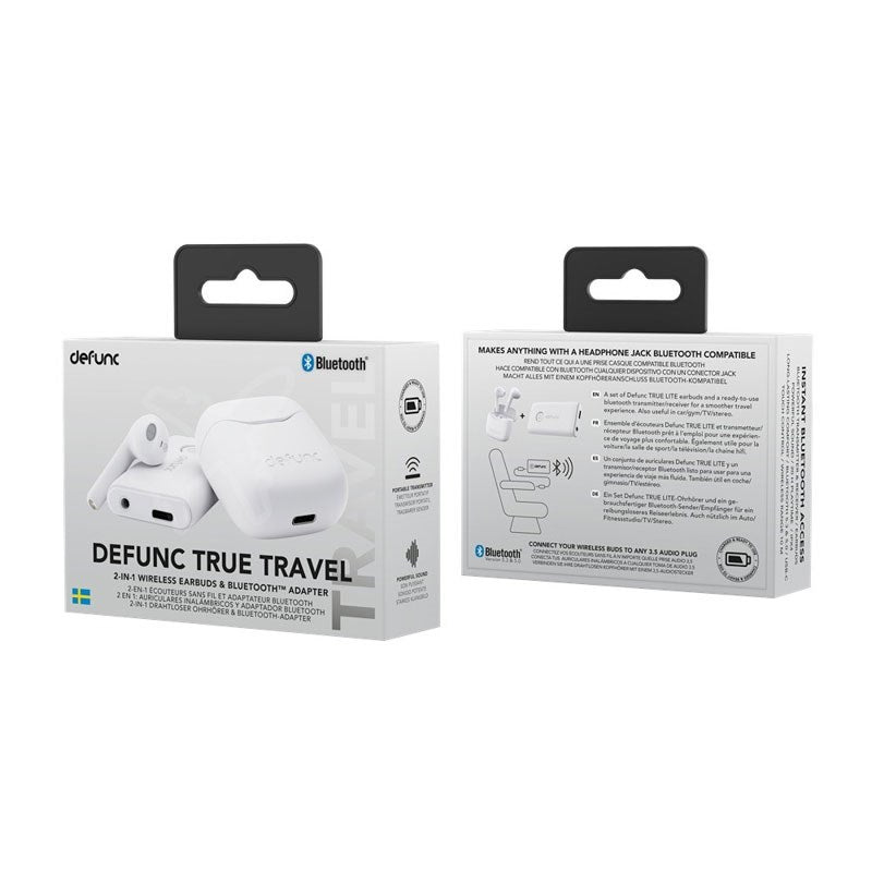 Defunc TRUE TRAVEL Bluetooth Hovedtelefoner - Hvid