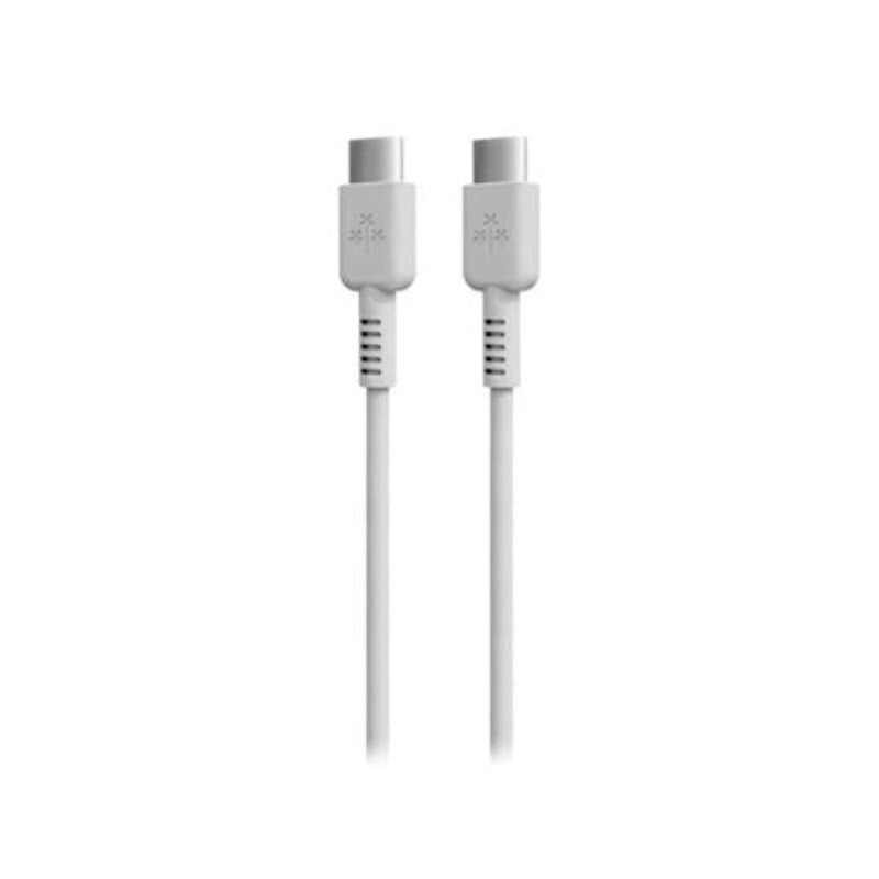 Hune Raiz USB-C til USB-C Kabel - 1m - Hvid