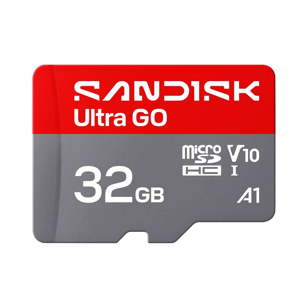 SanDisk Micro SD Ultra Go Hukommelseskort - 32GB - Rød / Grå