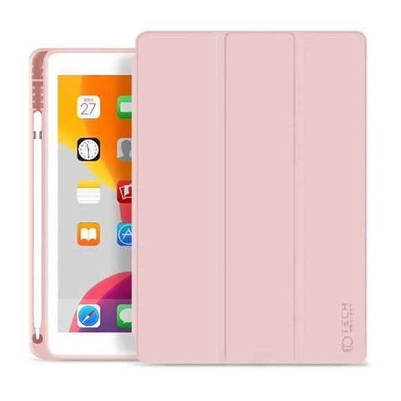 iPad 10.2" (2021 / 2020 / 2019) Tech-Protect SC Cover m. Apple Pencil Holder - Lyserød
