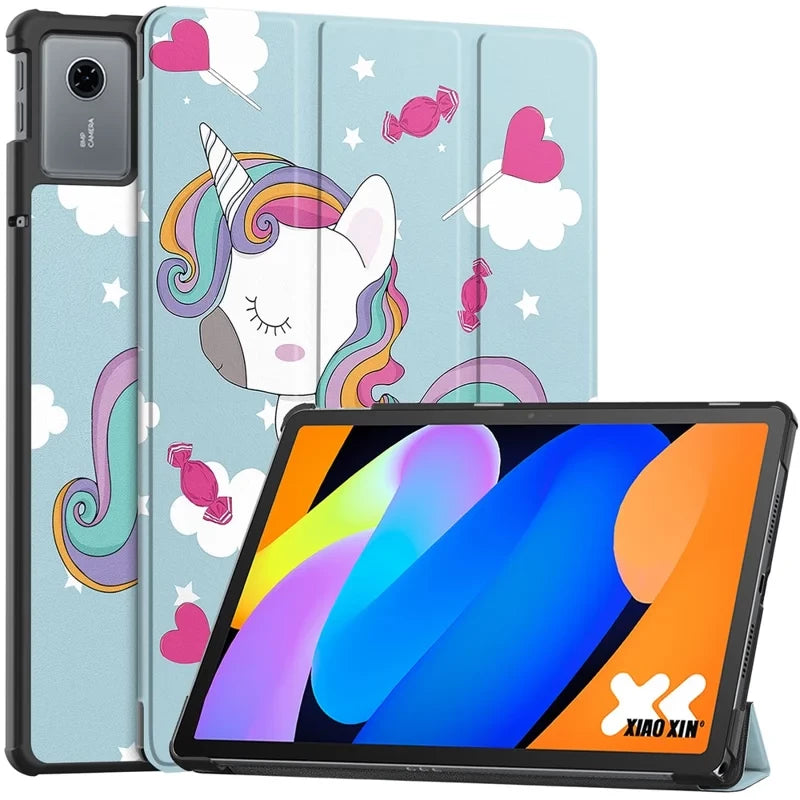 Lenovo Idea Tab 11 EIDERWOOD Kunstlæder Flip Cover m. Motiv - Enhjørning