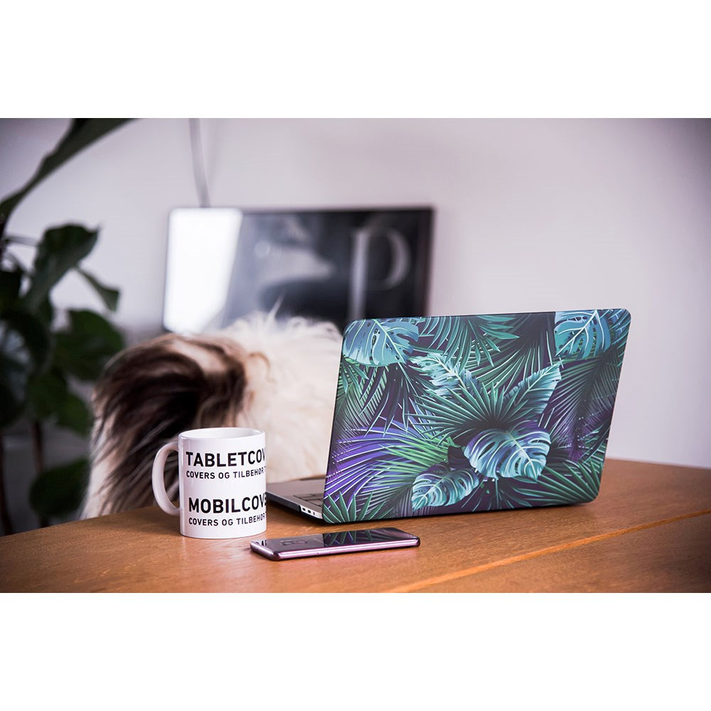 MacBook Air 13 Cover - Hard Case Jungle Design - Grøn / Blå