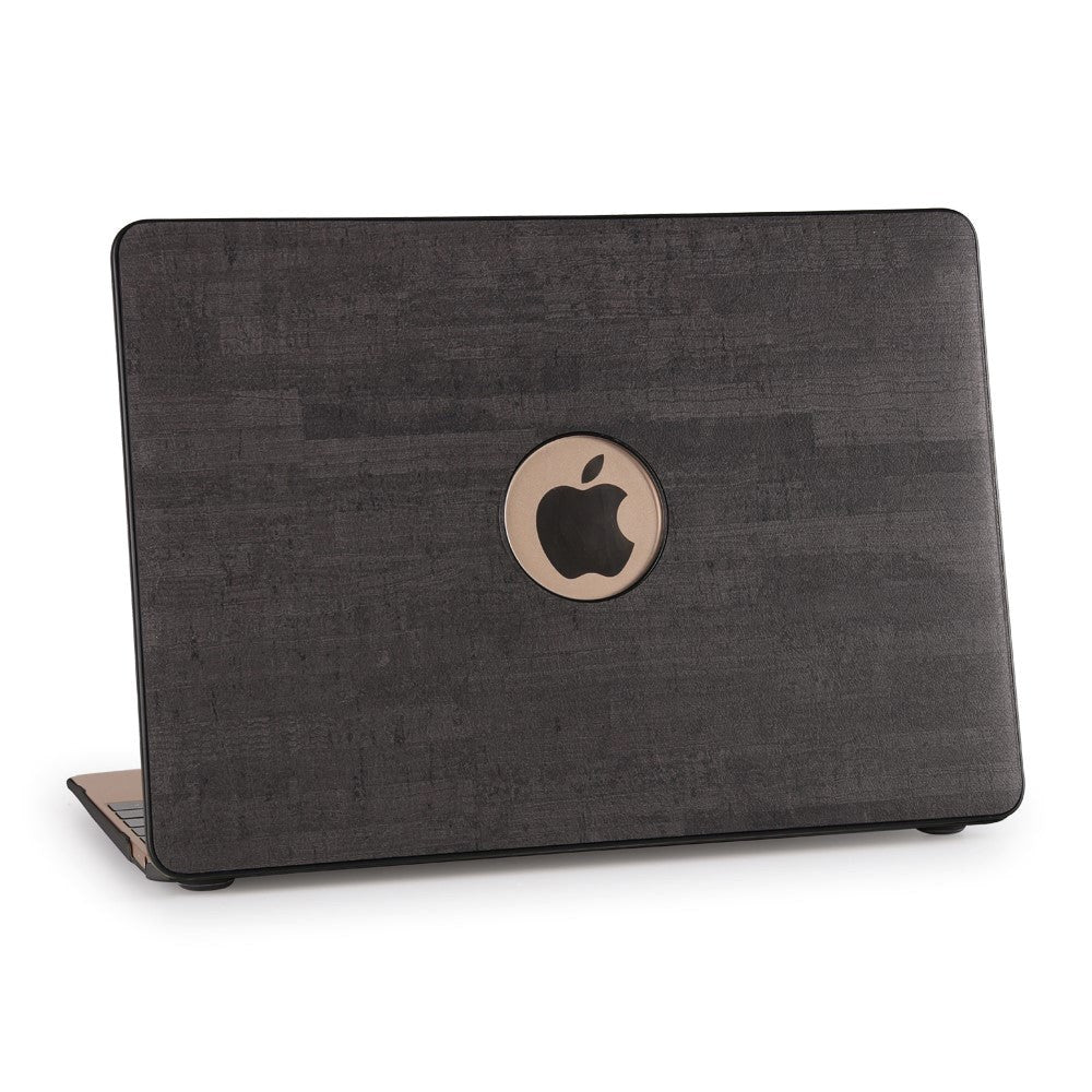MacBook Air 11 Fashion Cover - Slim Style Kunstlæder Cover - Gråsort