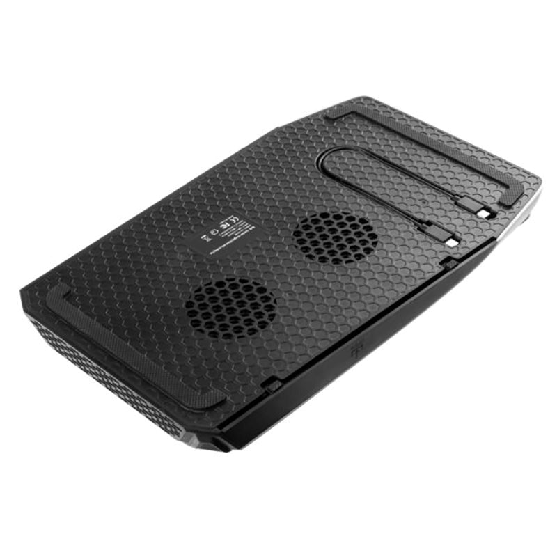PS5 Stander m. Køling / 2 x USB-A / 2 x PS5 Controller Ladepladser - Sort / Hvid