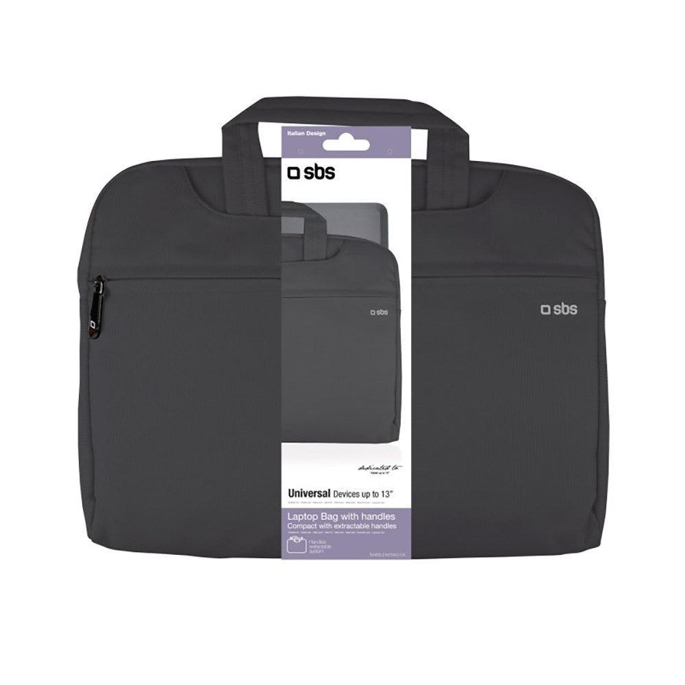 SBS Handle Lux Laptop / Macbook Taske 13" - Sort