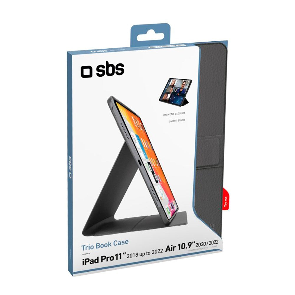 SBS iPad Air 11-10.9" (2026-2020) / Pro 11" (2022-2018) Book Pro Cover - Sort